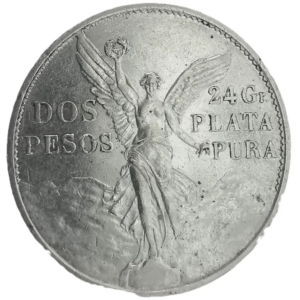 Moneda Dos 2 Pesos Centenario De La Independencia 1921 Plata
